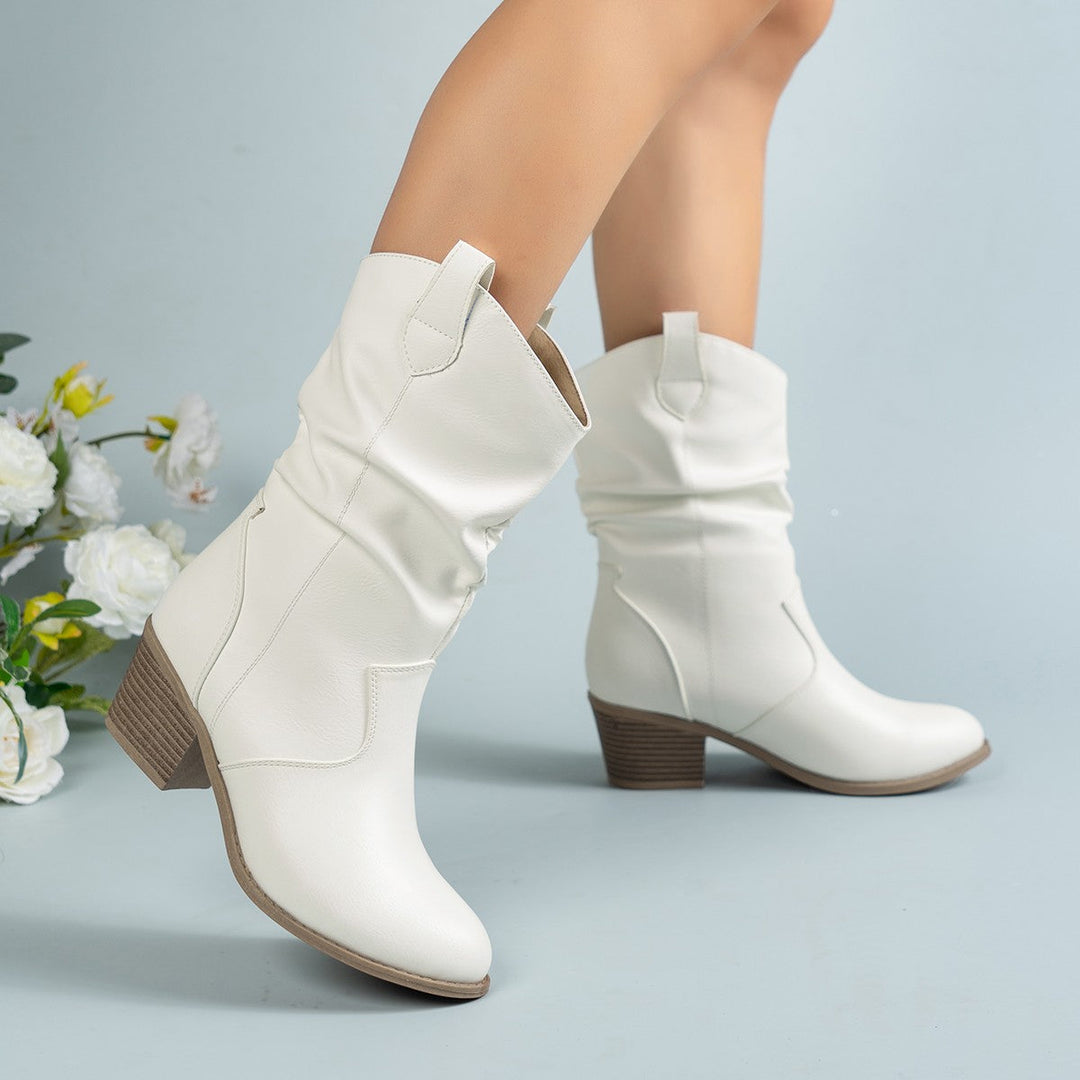 WesternCharm – Retro Kowbojskie Botki Damskie – Stylowe Luo