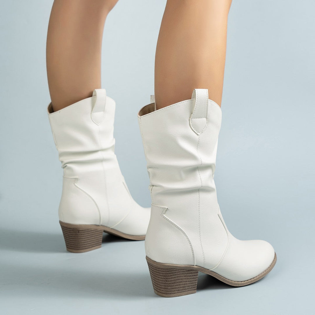 WesternCharm – Retro Kowbojskie Botki Damskie – Stylowe Luo