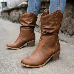 WesternCharm – Retro Kowbojskie Botki Damskie – Stylowe Luo